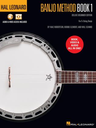 Book cover for Hal Leonard Banjo Method Book 1 – Deluxe Beginner Edition