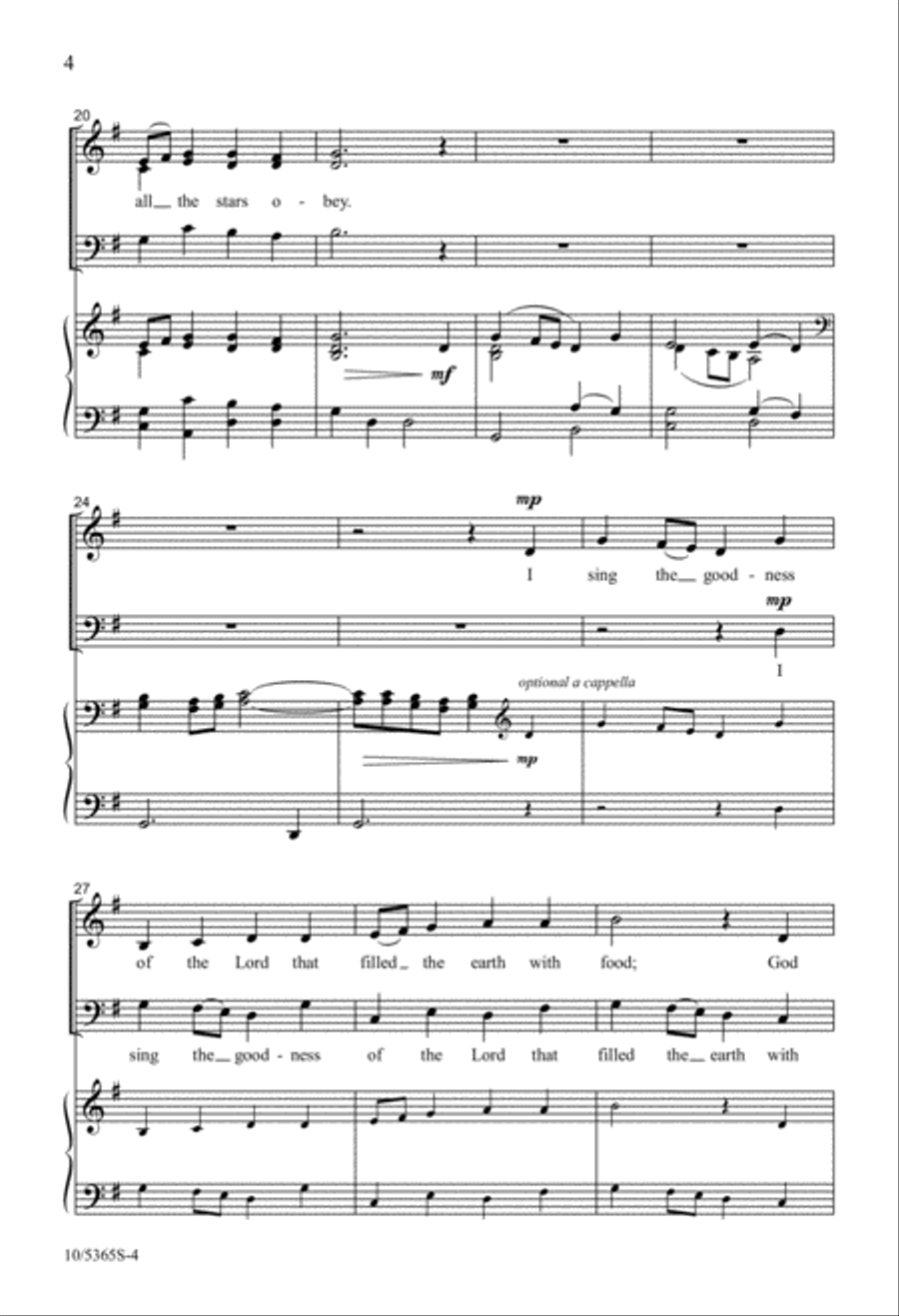 I Sing the Mighty Power of God 3-Part scores gallery preview page 4