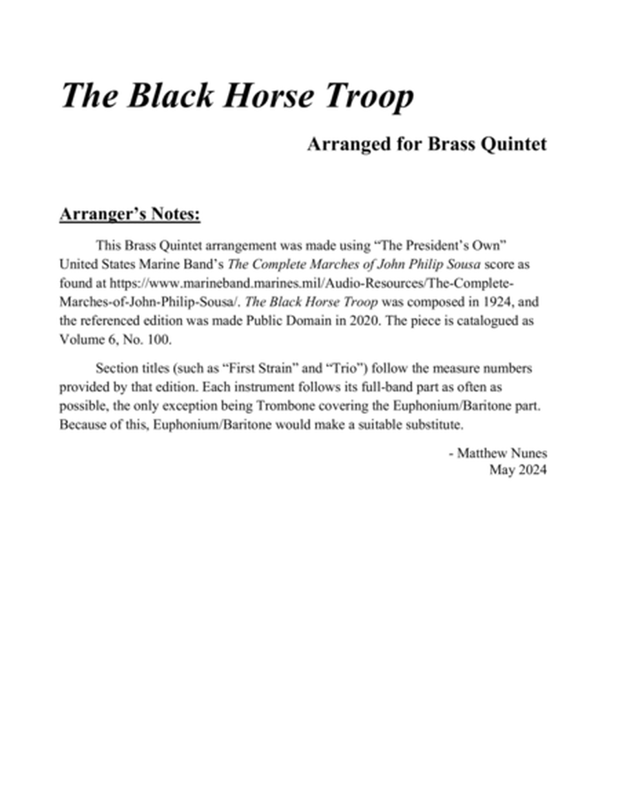 The Black Horse Troop image number null