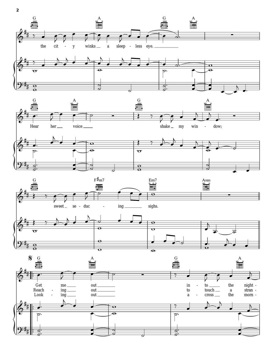 Human Nature Human Nature Piano, Vocal, Guitar scores gallery preview page 2