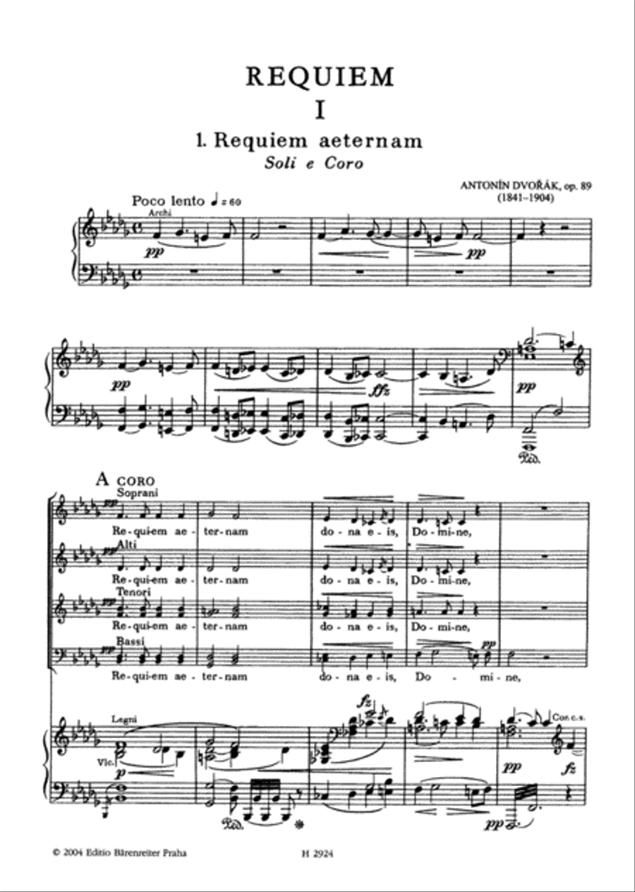 Requiem, op. 89