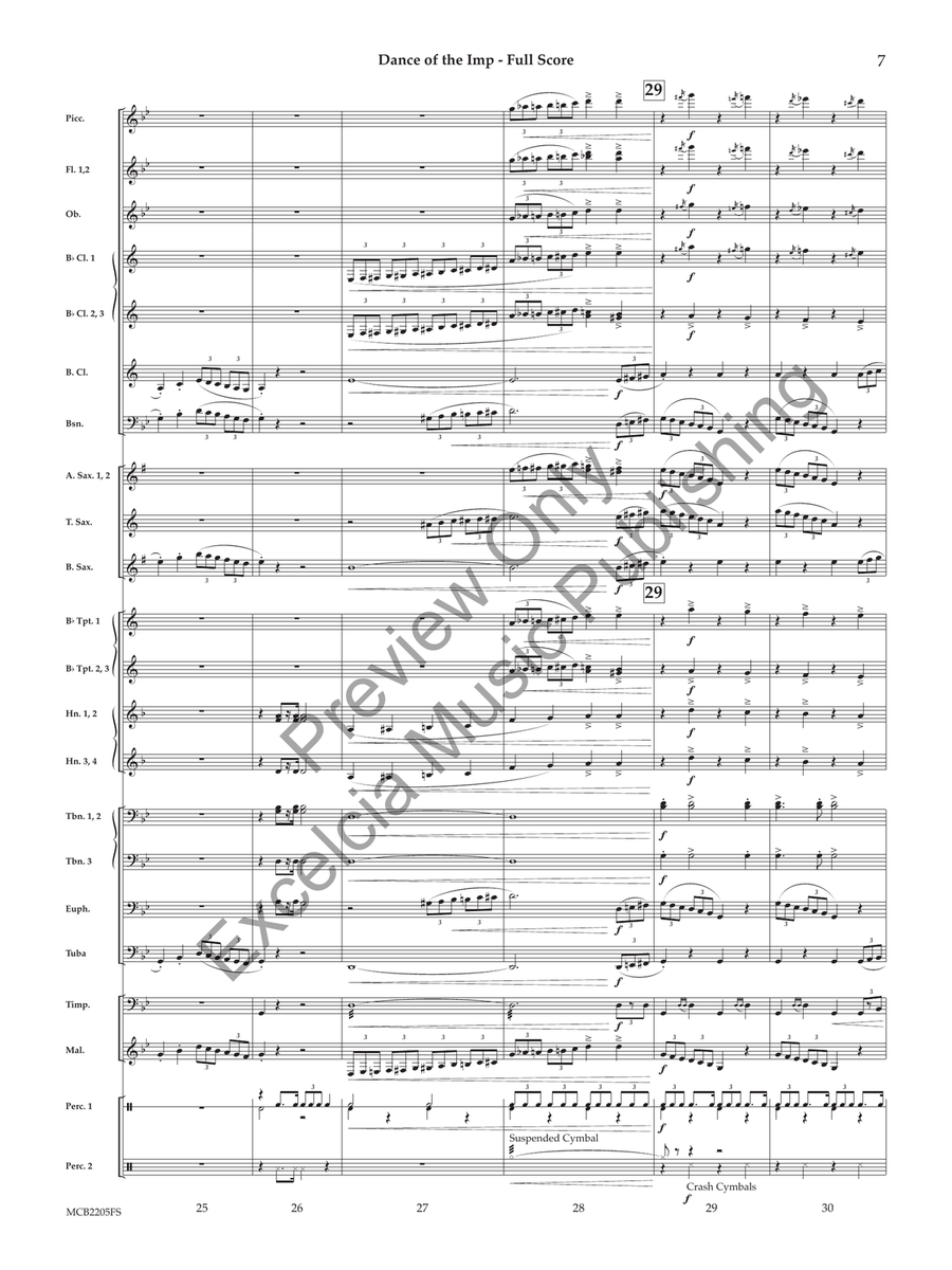 Dance of the Imp (Score) Concert Band scores gallery preview page 8