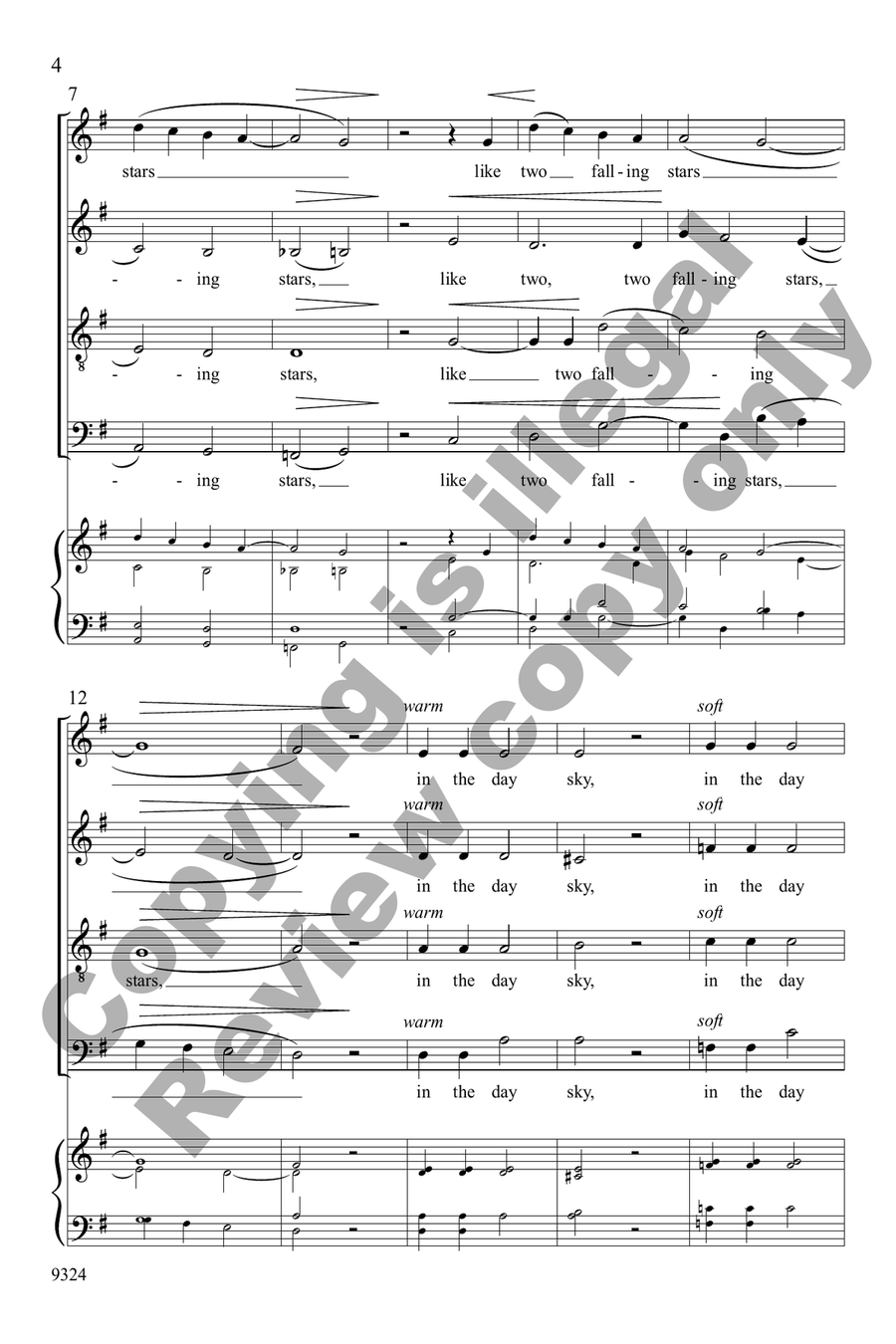 The Day Sky 4-Part scores gallery preview page 4