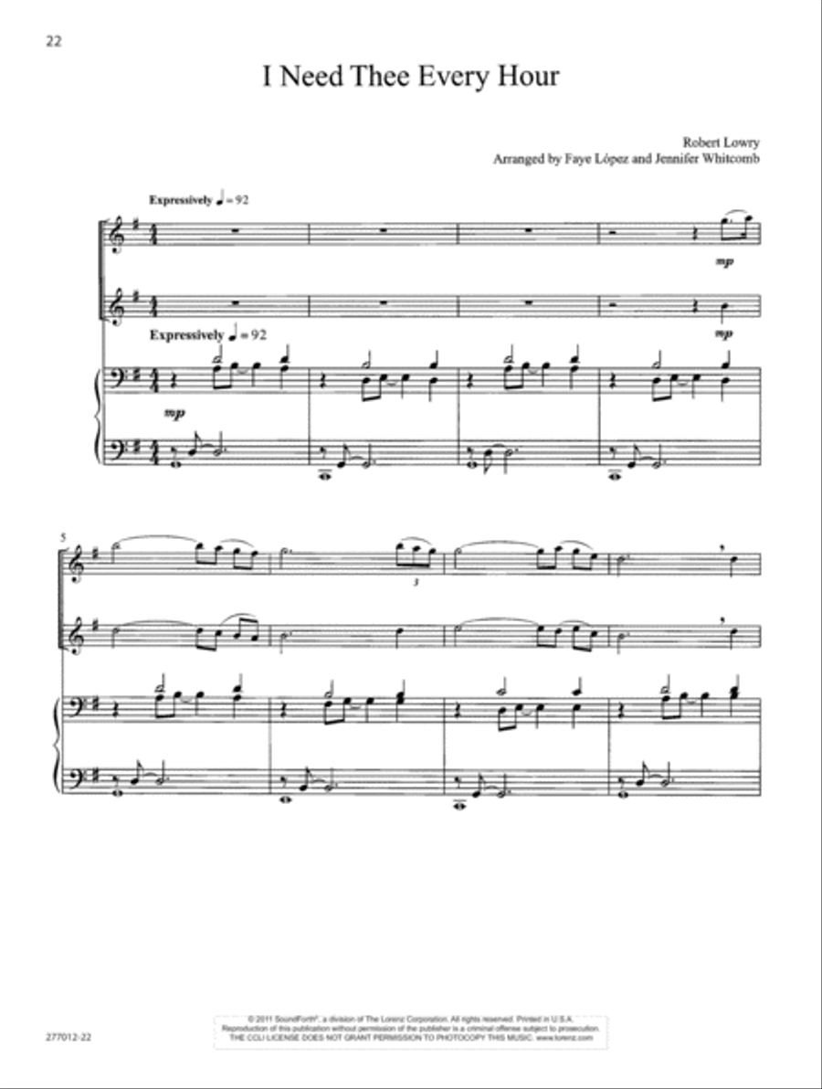 Be Still My Soul Flute Duet scores gallery preview page 12