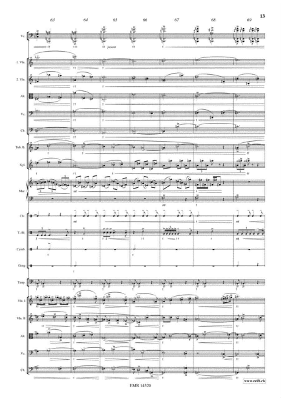 Concerto Mystique Percussion Ensemble scores gallery preview page 13