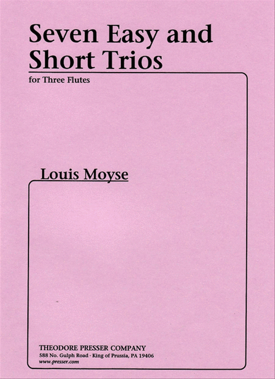 Seven Easy And Short Trios Flute Trio scores gallery preview page 1