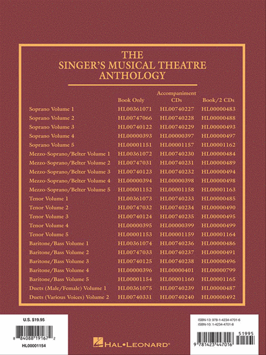 Singer's Musical Theatre Anthology – Volume 5 Baritone Voice scores gallery preview page 2