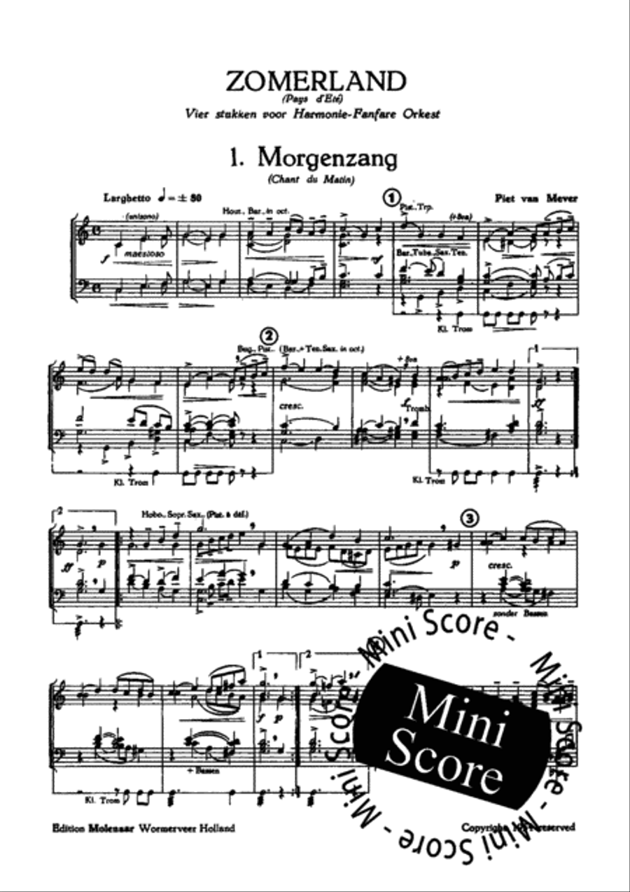 Zomerland Concert Band scores gallery preview page 3