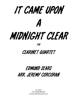 It Came Upon A Midnight Clear for Clarinet Quartet