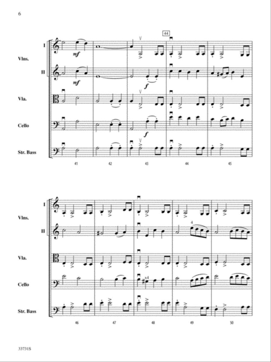 Le Tambour (Pat-a-Pan): Score String Orchestra scores gallery preview page 6