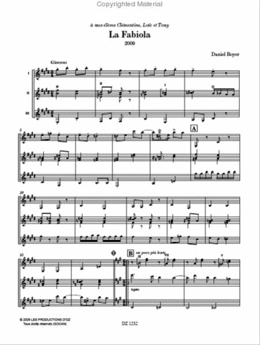 La Fabiola Guitar Ensemble scores gallery preview page 2