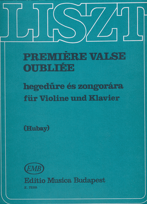 Book cover for Premiere valse oubliee