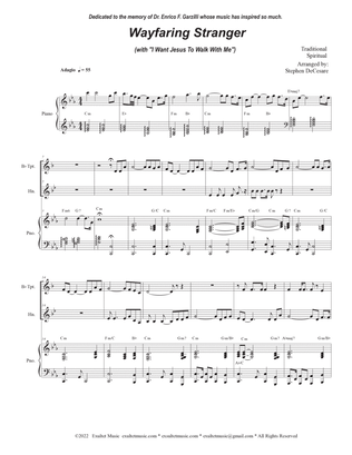 Wayfaring Stranger (with "I Want Jesus To Walk With Me") (Duet for Bb-Trumpet and French Horn)