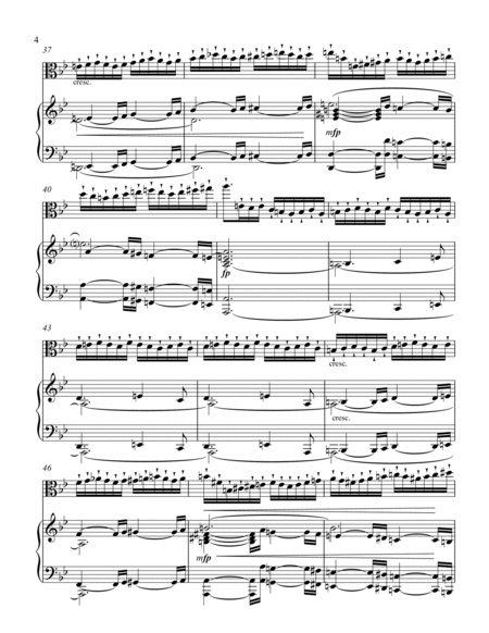 Sinding Presto transcribed for Viola and Piano g-moll