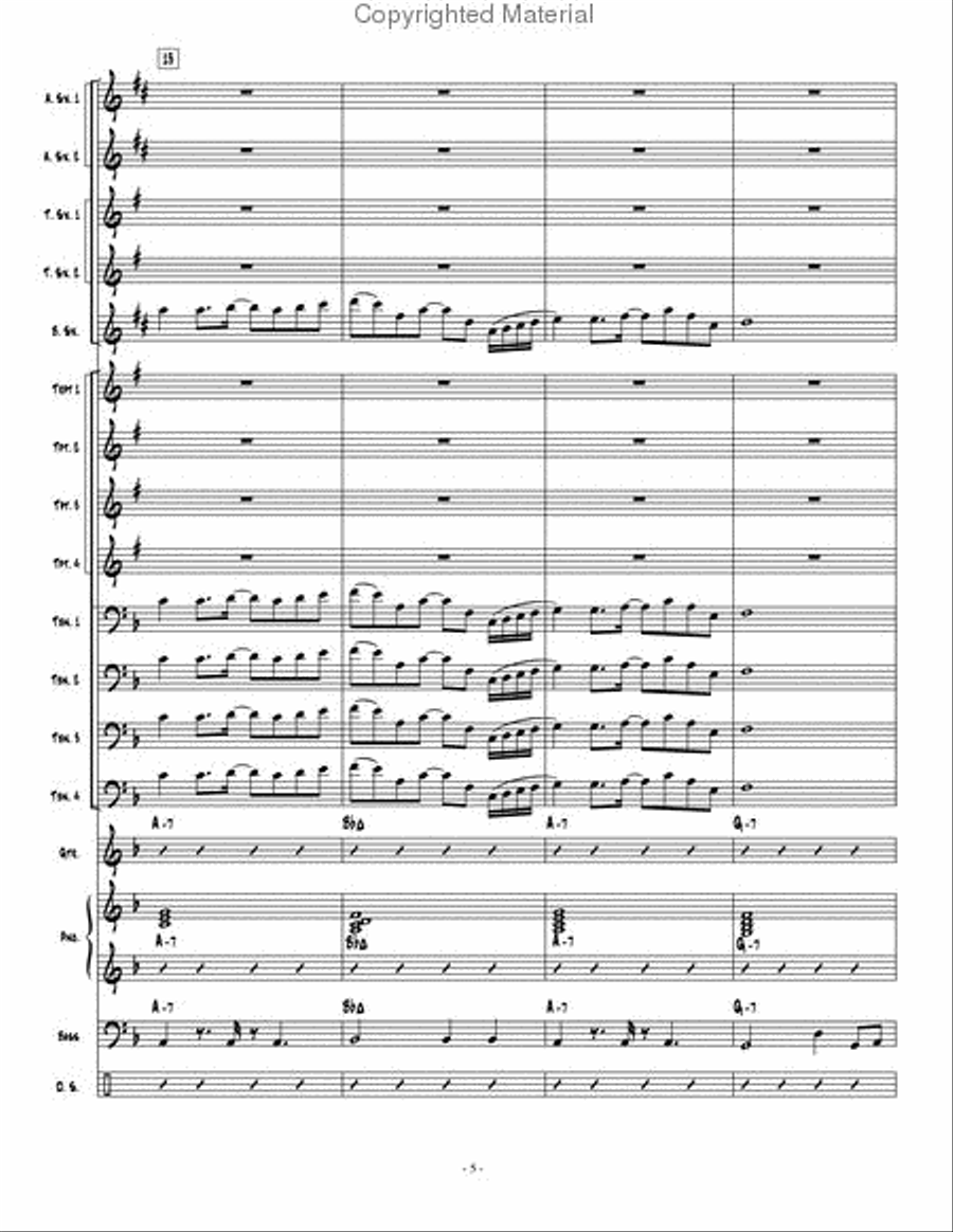 On The Road On The Road Jazz Ensemble scores gallery preview page 6