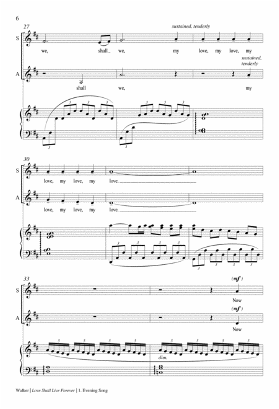 Love Shall Live Forever SSAA scores gallery preview page 6