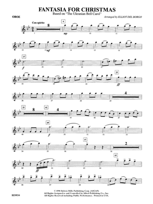 Fantasia for Christmas (based on "The Ukranian Bell Carol"): Oboe