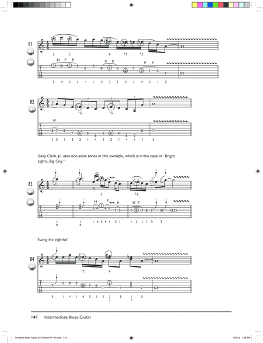 The Complete Blues Guitar Method Complete Edition Electric Guitar scores gallery preview page 22