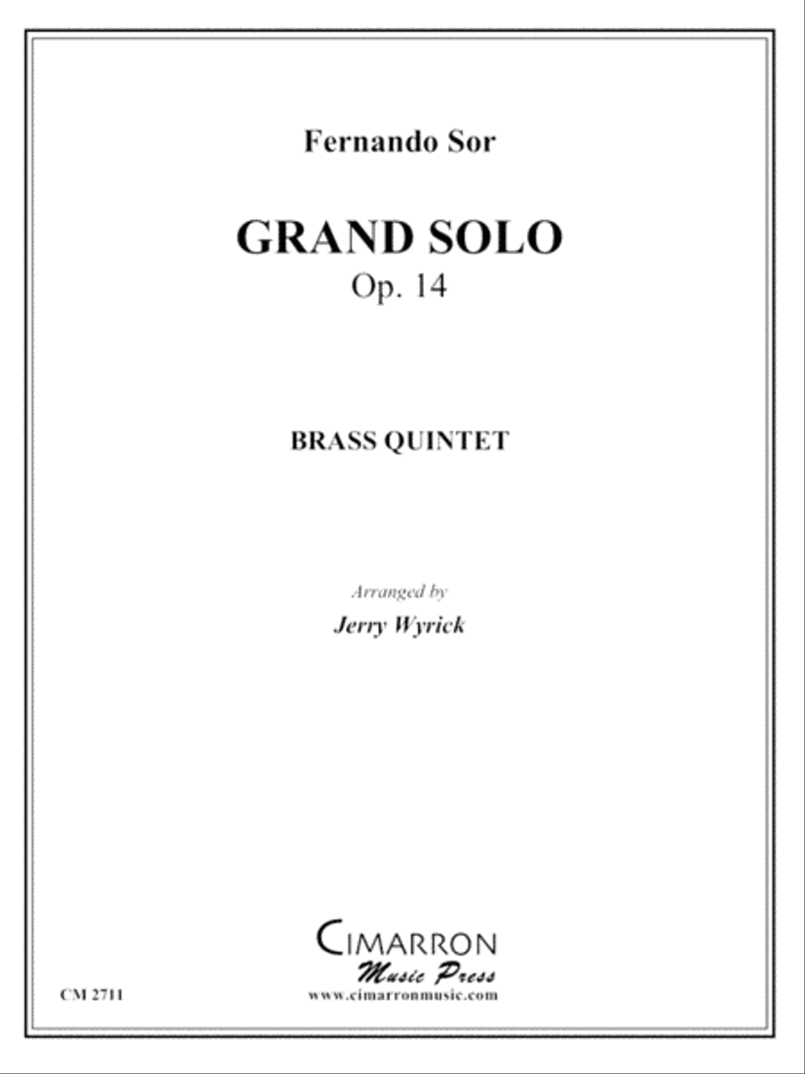 Grand Solo Grand Solo Brass Quintet scores gallery preview page 1