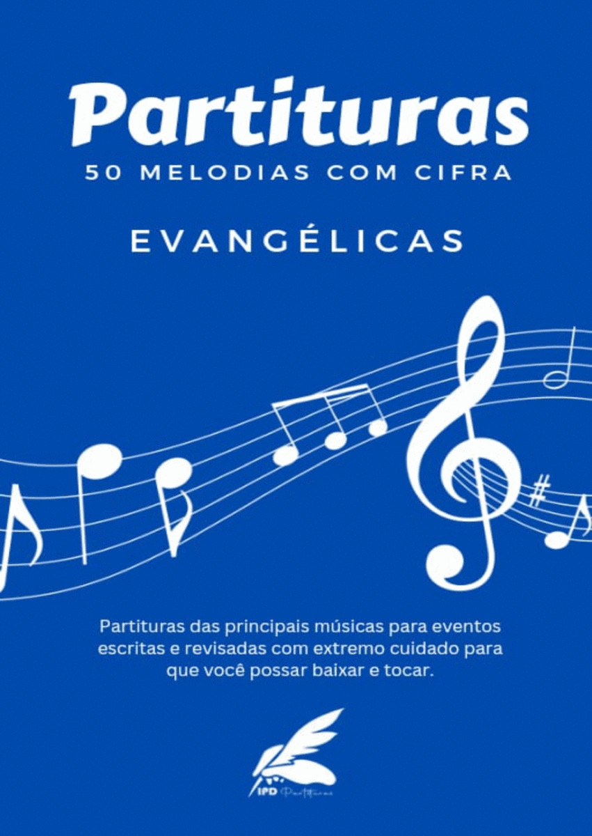 Partituras - 50 Melodias com cifra - Livro Evangélicas