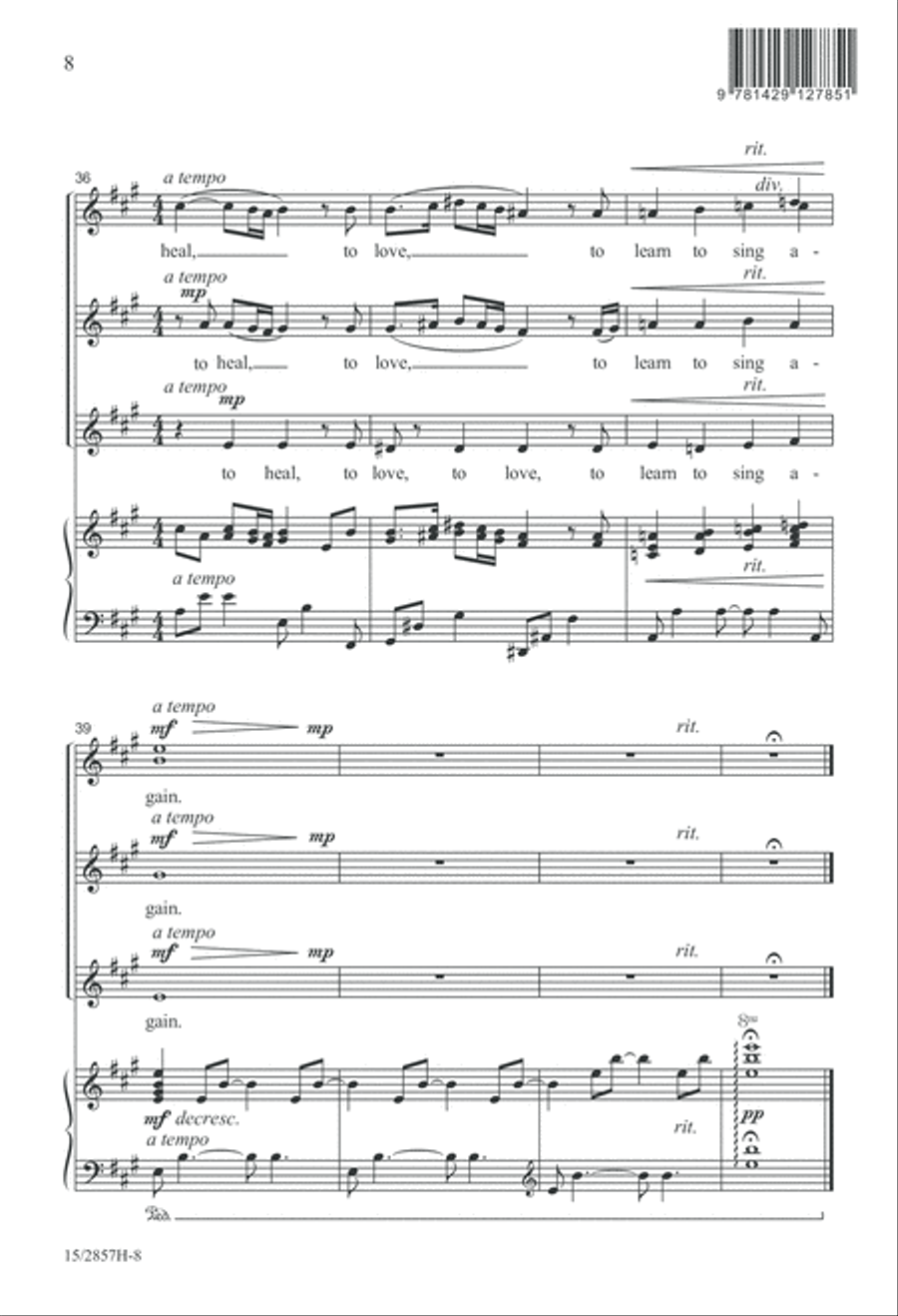 A Song Sung Once SSA scores gallery preview page 9