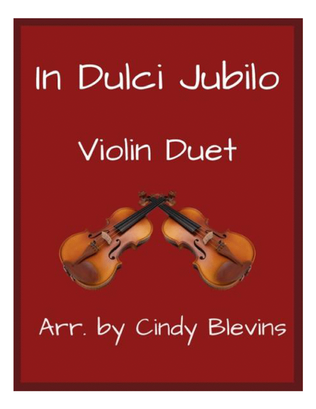 Book cover for In Dulci Jubilo, for Violin Duet