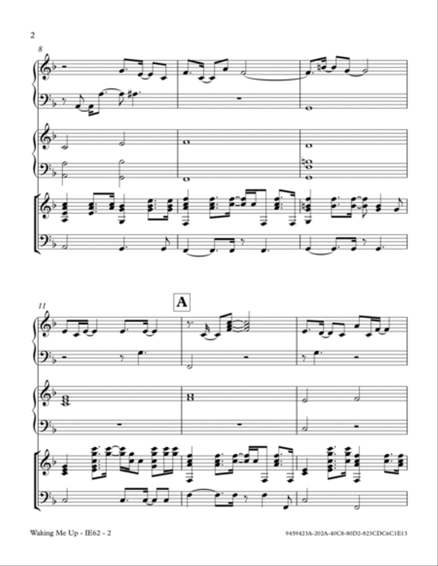 Waking Me Up Waking Me Up Small Ensemble scores gallery preview page 2