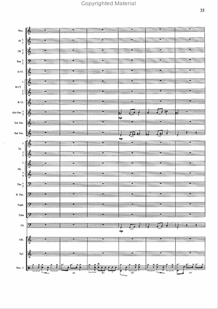 Yves Montand Concert Band scores gallery preview page 16