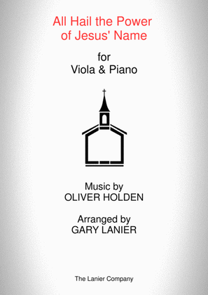 Book cover for ALL HAIL THE POWER OF JESUS' NAME (Viola/Piano and Viola Part)