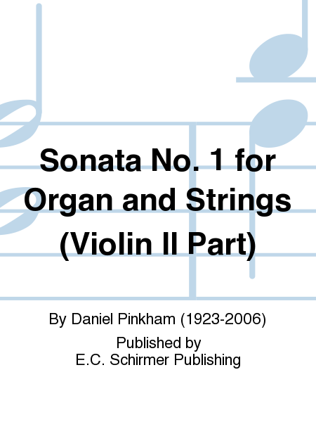 Sonata No. 1 for Organ and Strings (Violin II Part)