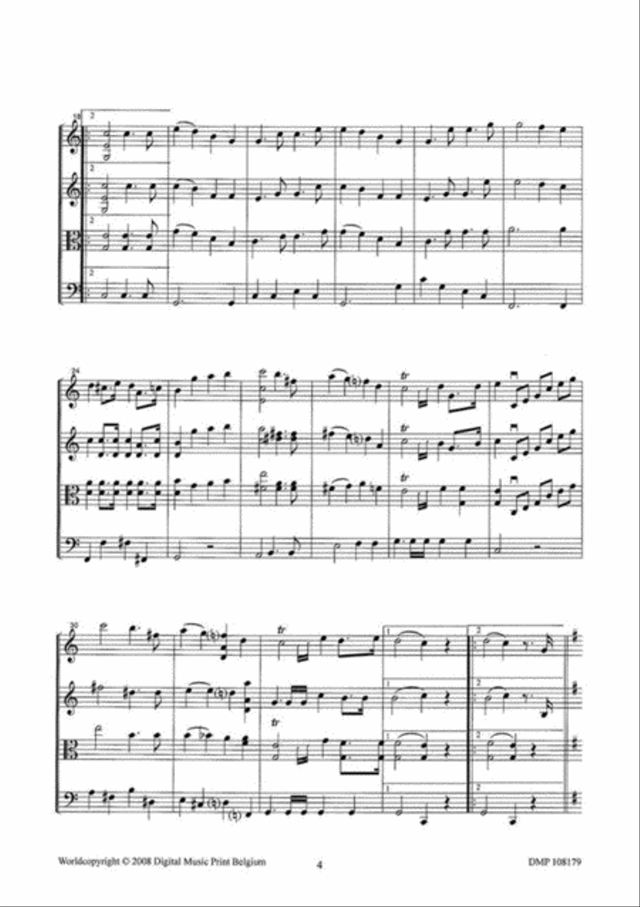 Wedding March Wedding March String Quartet scores gallery preview page 3