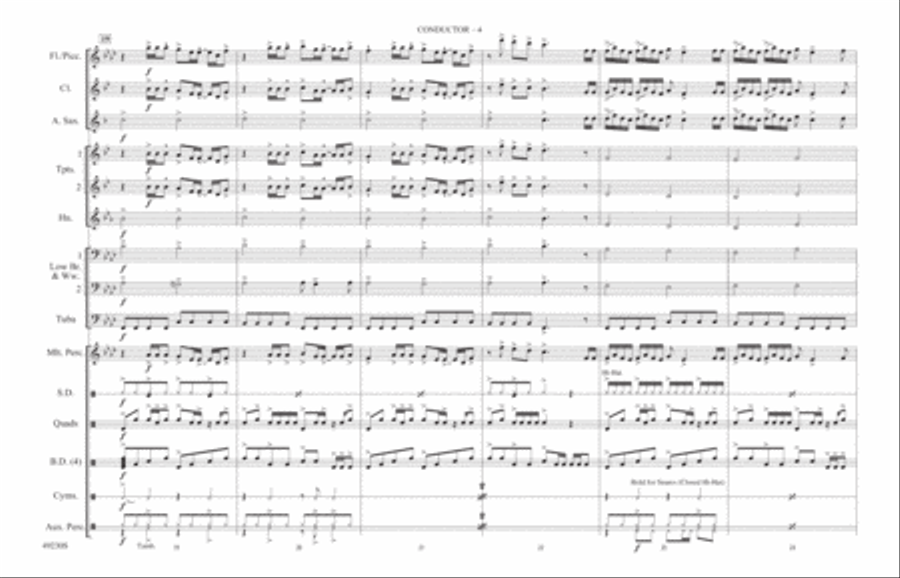 Levitating: Score Marching Band scores gallery preview page 4
