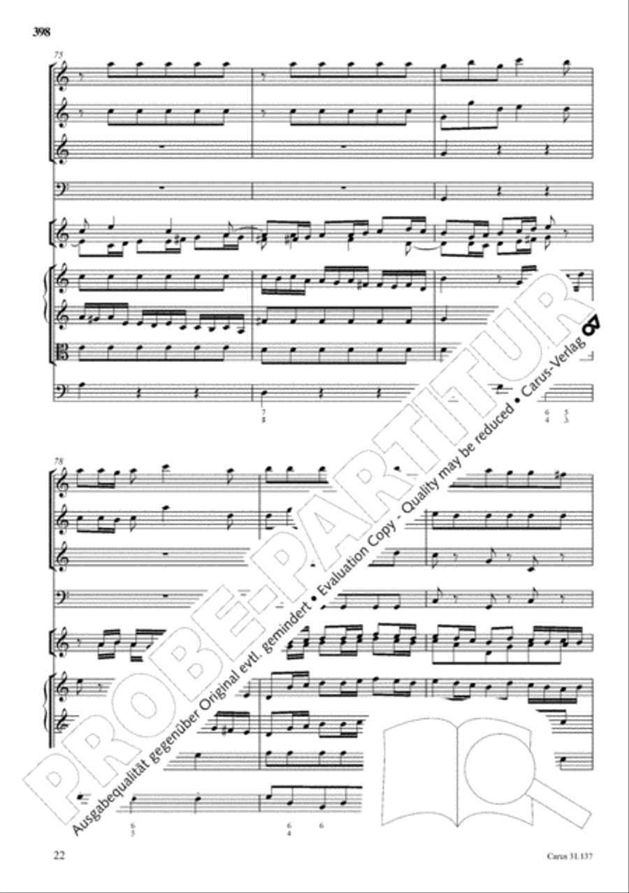 The Complete Sacred Vocal Works (Das geistliche Vokalwerk) Voice scores gallery preview page 399