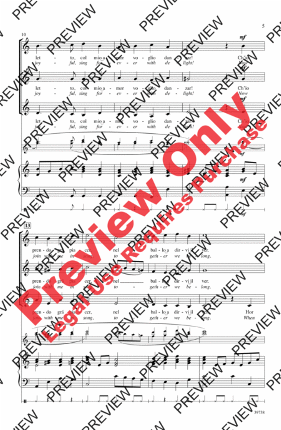 Sonatemi un Balletto Sonatemi un Balletto Women's Choir scores gallery preview page 5