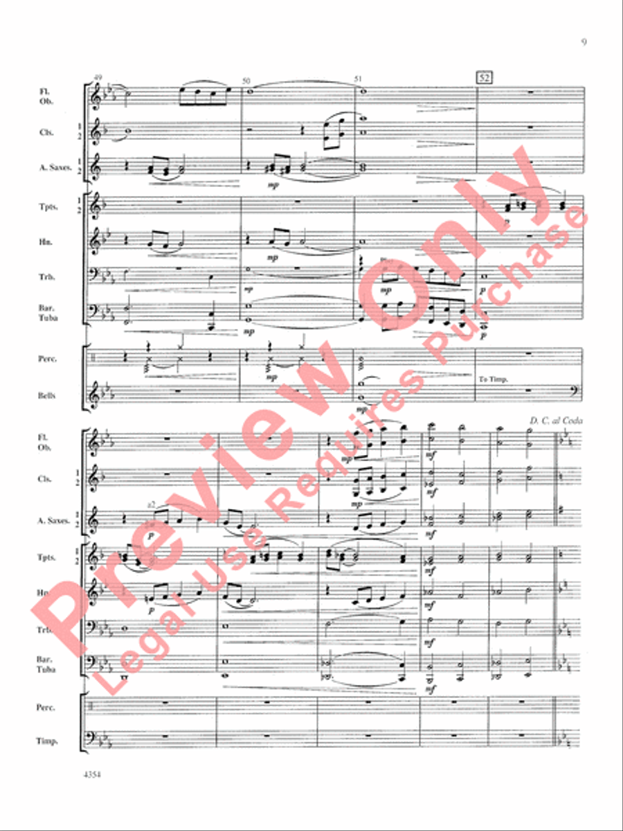 Grant County Celebration Concert Band scores gallery preview page 10