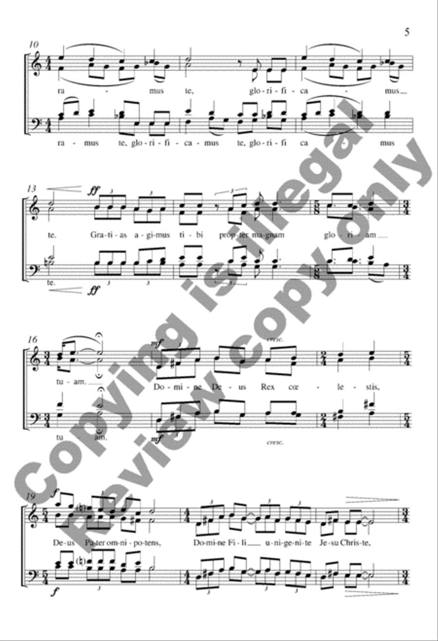 Missa Brevis 4-Part scores gallery preview page 5