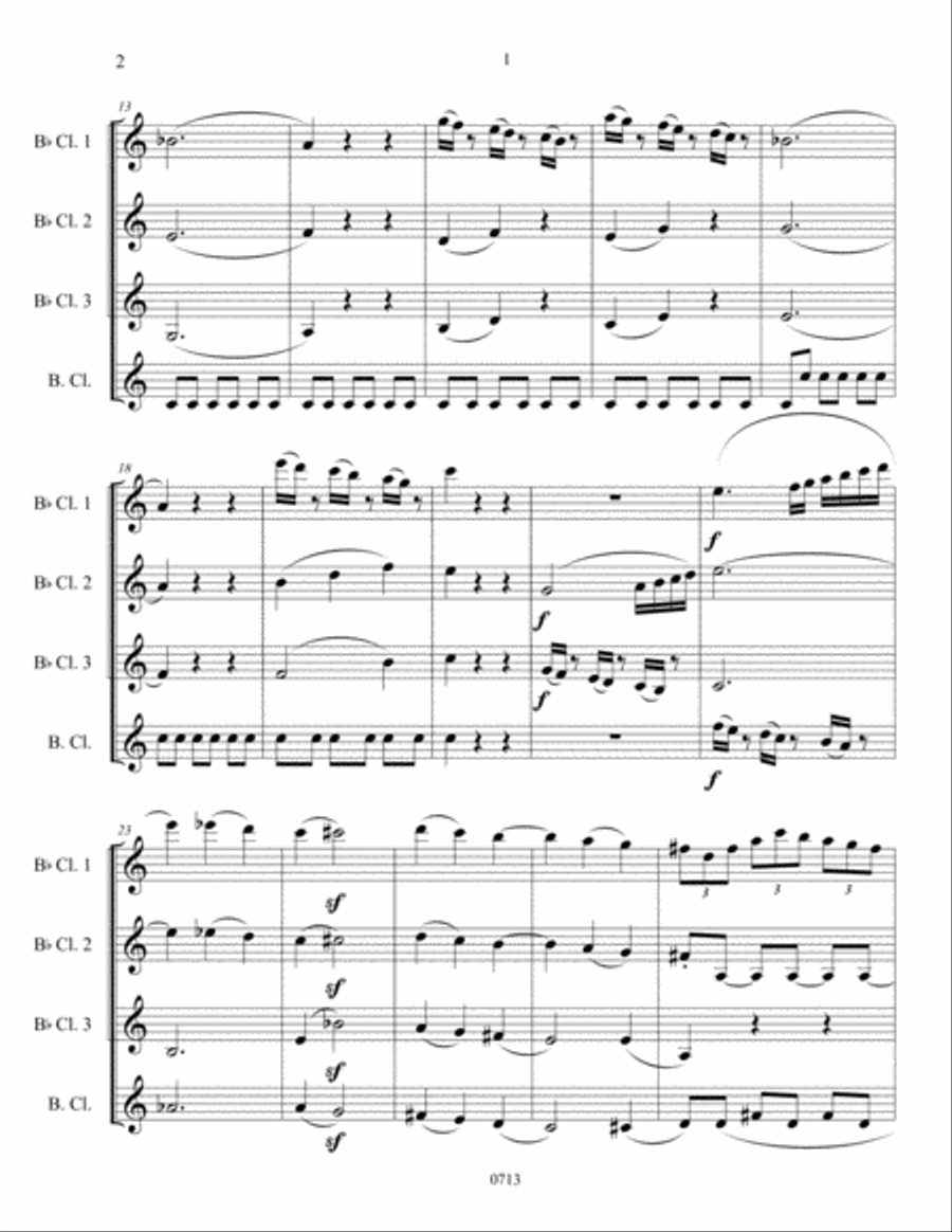 String Quartet No. 22 Woodwind Quartet scores gallery preview page 4