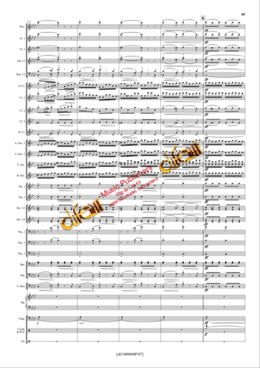 La Moldau Concert Band scores gallery preview page 64