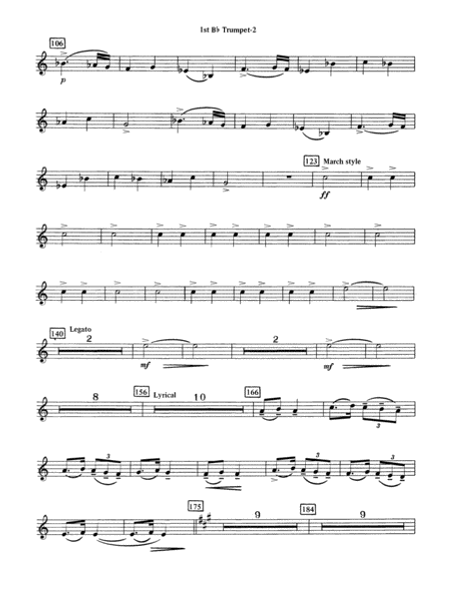 On the Steppes of Central Asia: 1st B-flat Trumpet Full Orchestra scores gallery preview page 2