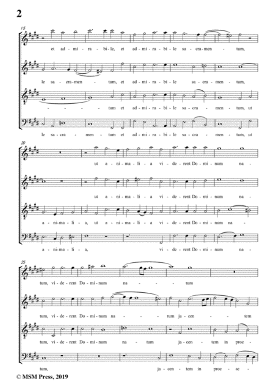 Victoria-O magnum mysterium,in c sharp minor,for A cappella Divisi scores gallery preview page 4