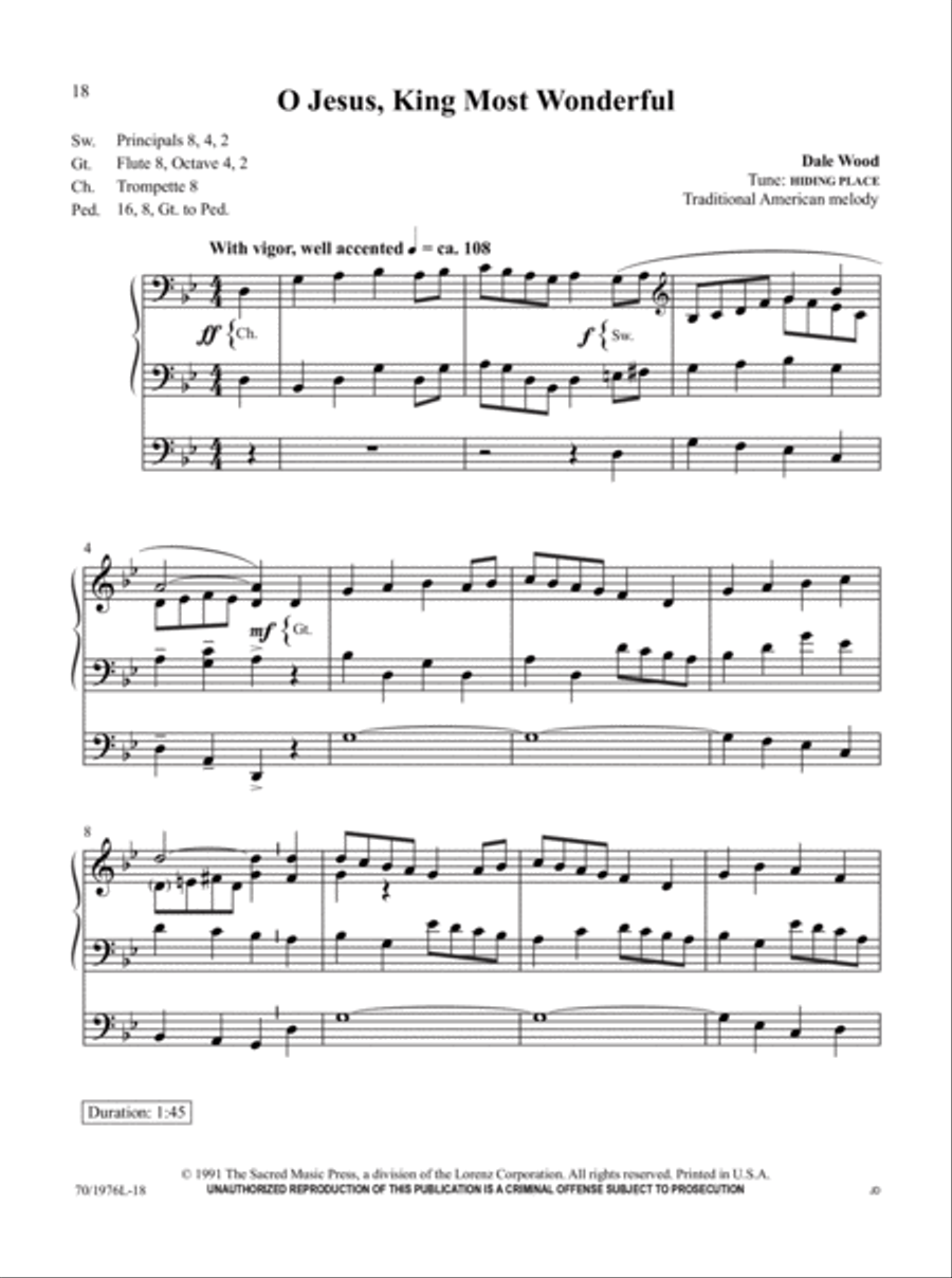 The Organist's Library, Vol. 60 Organ Solo scores gallery preview page 8
