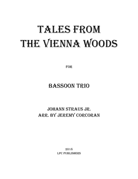Tales From the Vienna Woods for Bassoon Trio image number null