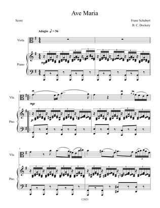 Ave Maria (Viola Solo with Piano Accompaniment)