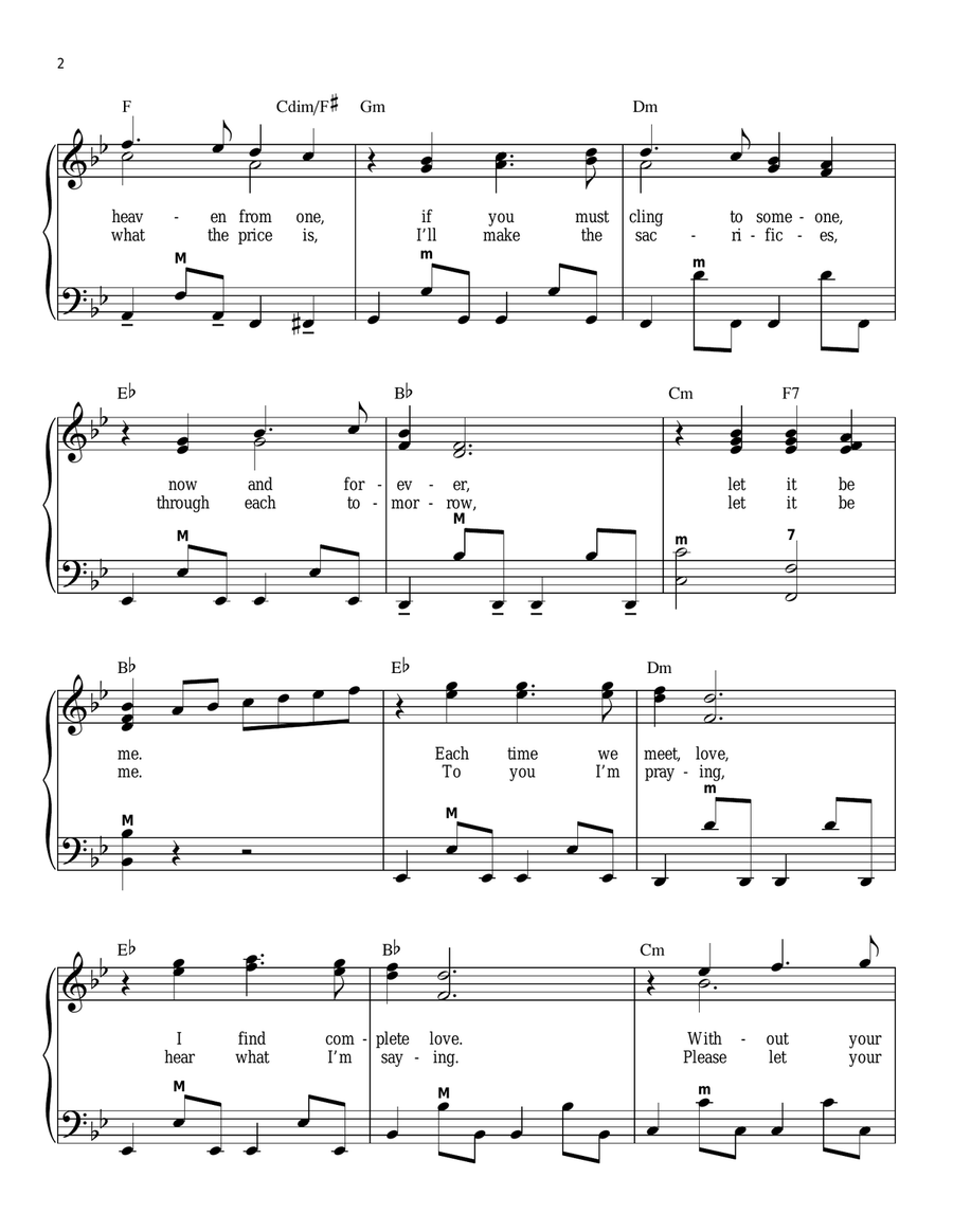 Let It Be Me (Je T'appartiens) Accordion scores gallery preview page 2