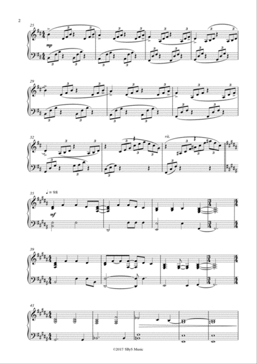 The Important Remains Piano Solo scores gallery preview page 2
