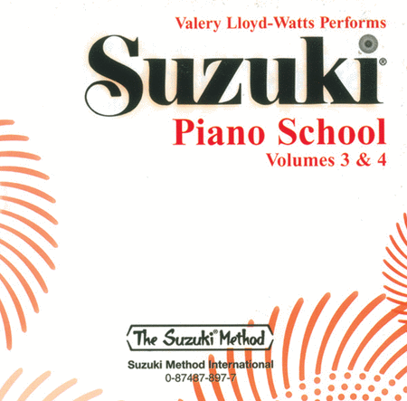 Suzuki Piano School, Volumes 3 and 4 - Compact Disc