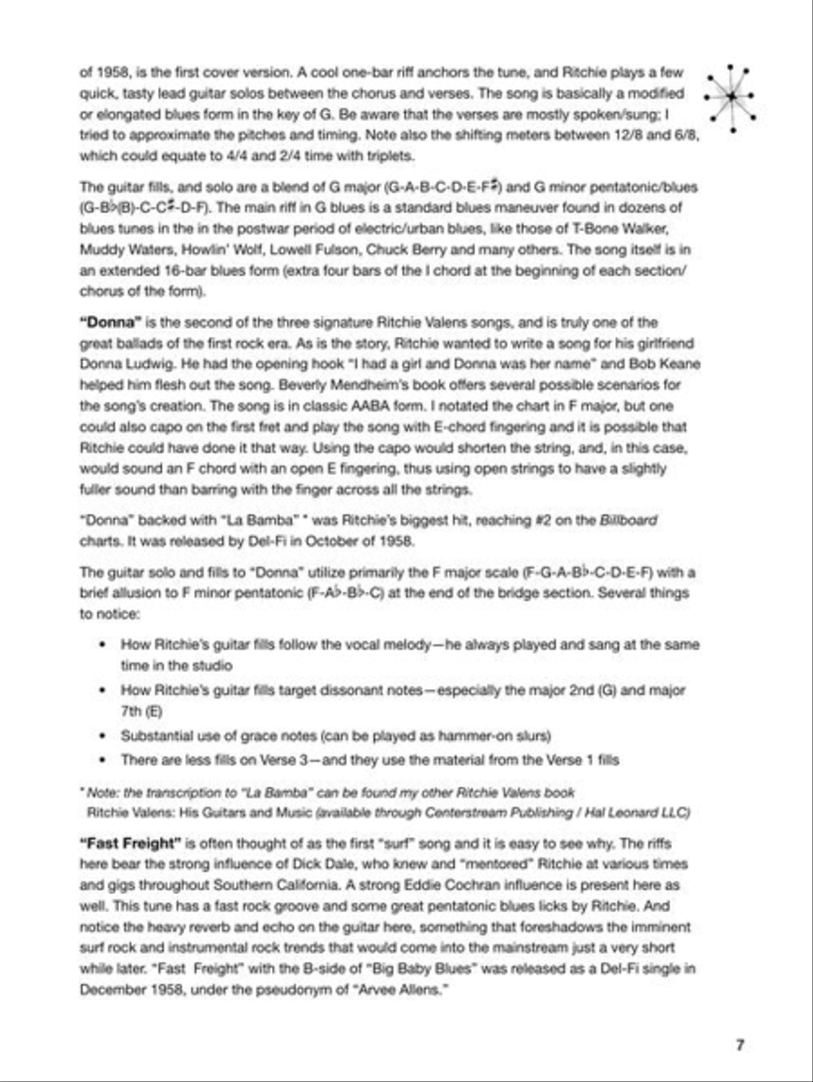 Ritchie Valens Songbook - Hits and B-Sides Electric Guitar scores gallery preview page 7