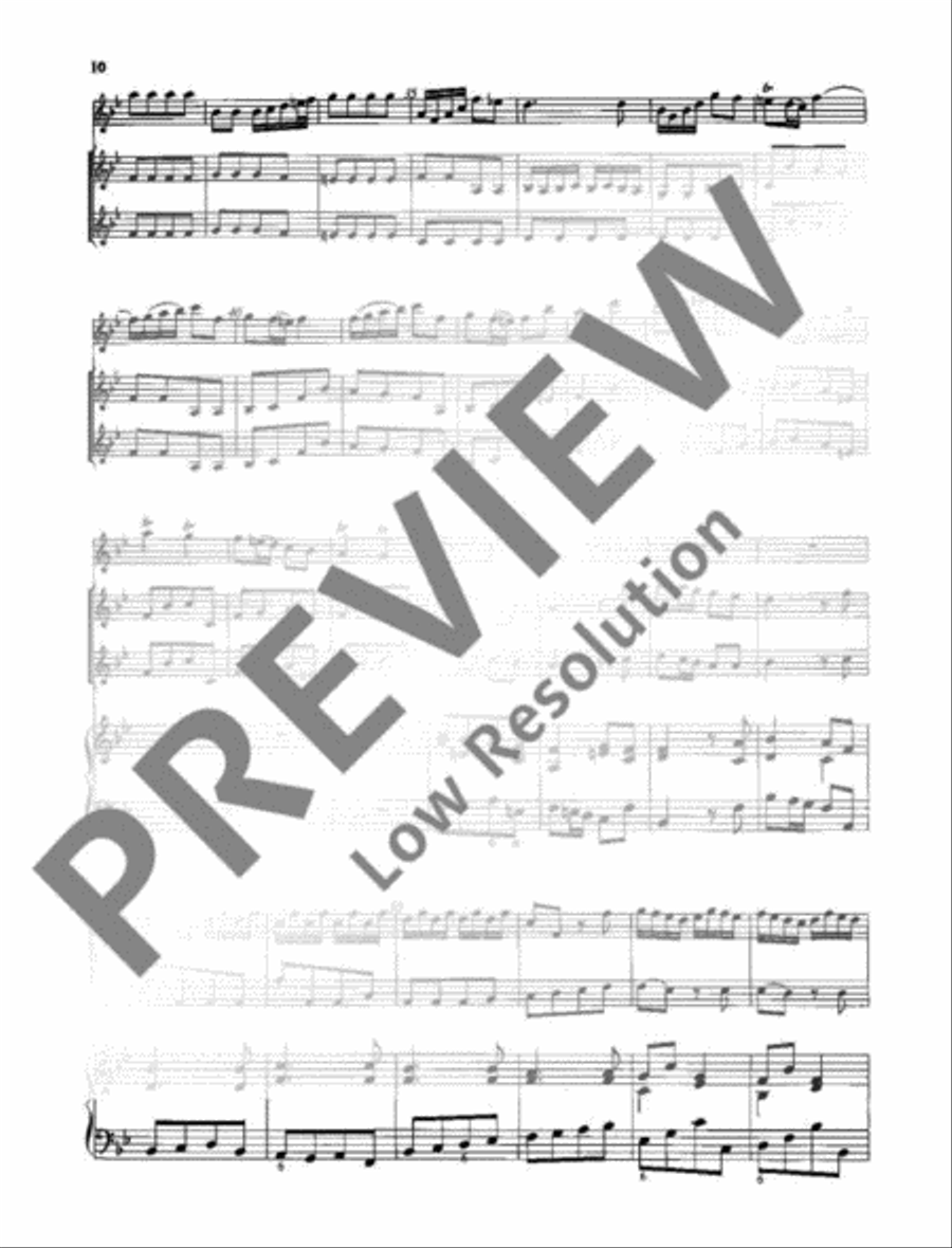 Concerto Bb major Alto Recorder scores gallery preview page 11