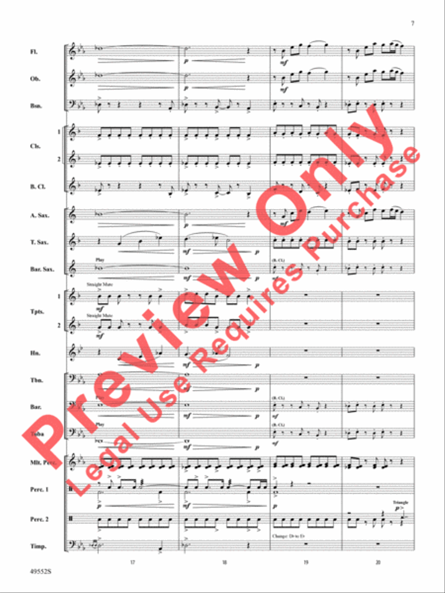 Dance of the Garden Gnomes Concert Band scores gallery preview page 8