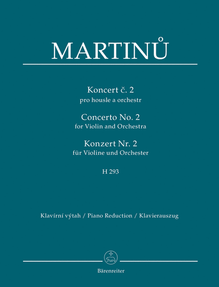 Concerto for Violin and Orchestra no. 2 H 293